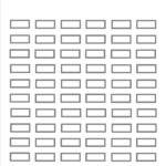 Blank Pencil Chart For Up To 72 Pencils Prints A4 Size Designed By