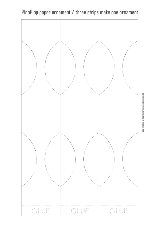 Blank Plopplop Paper Ornament Printable Pdf Download