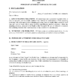 Blank Printable Living Will Forms By State Free Printable Legal Forms