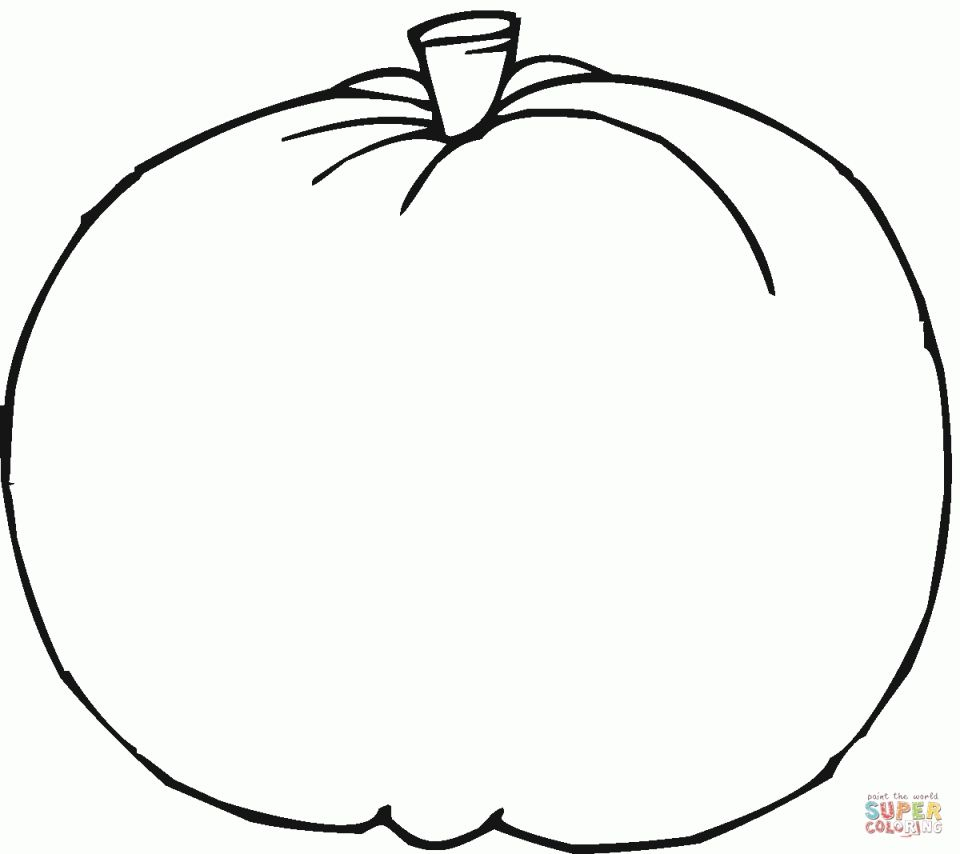 Blank Pumpkin Coloring Pages for Kids 72619 Pumpkin Coloring Sheet 