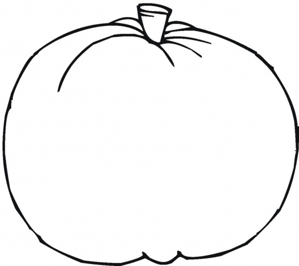 Blank Pumpkin Template Coloring Home