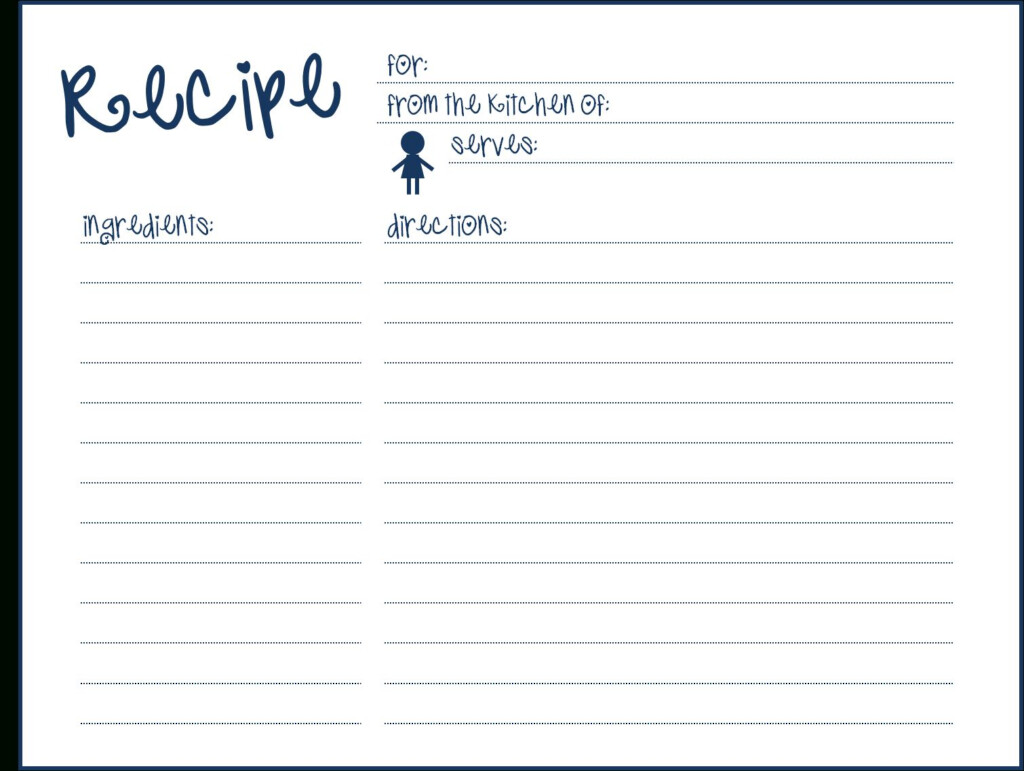 Blank Recipe Card Template For Word Pics Photos Blank Within Index 