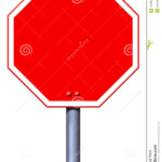 Blank Red Road Stop Sign Stock Image Image Of Metall 44332231