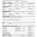 Blank Rental Application Form Templates Word PDF