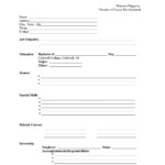 Blank Resume Form To Print Fill In The Cv Template 4 Tjfs Journal