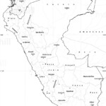 Blank Simple Map Of Peru