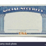 Blank Social Security Card Isolated On A White Background Within Ssn