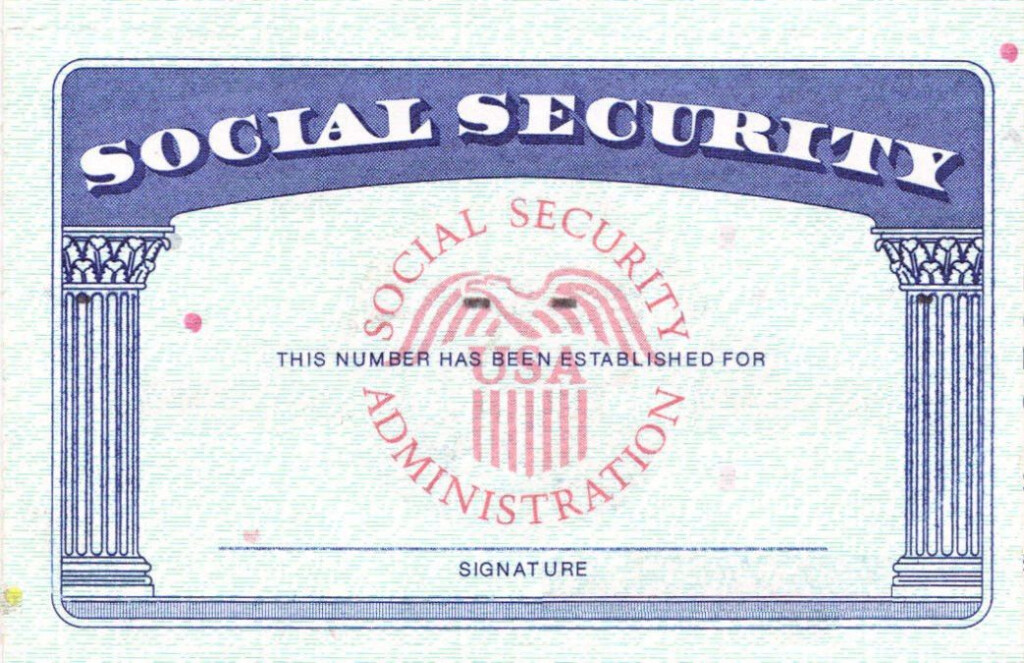 Blank Social Security Card Template Download Social Security Card 