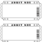 Blank Ticket Ticket Template Printable Printable Tickets Movie