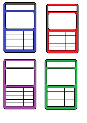 Blank Top Trumps Card ClipArt Best