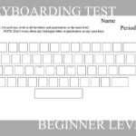 Blank Typing Keyboard Worksheet Keyboarding Typing Lessons Free