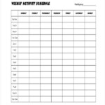 Blank Workout Schedule Template 8 Free Word PDF Format Download