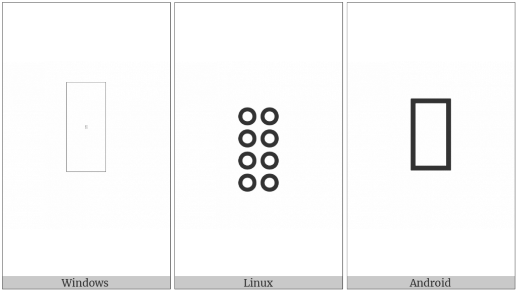 BRAILLE PATTERN BLANK UTF 8 Icons