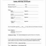 Browse Our Image Of Islamic Marriage Certificate Template Marriage