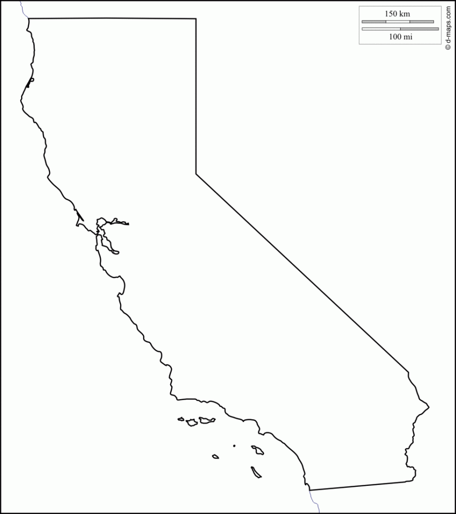 California Free Map Free Blank Map Free Outline Map Free Base Map 