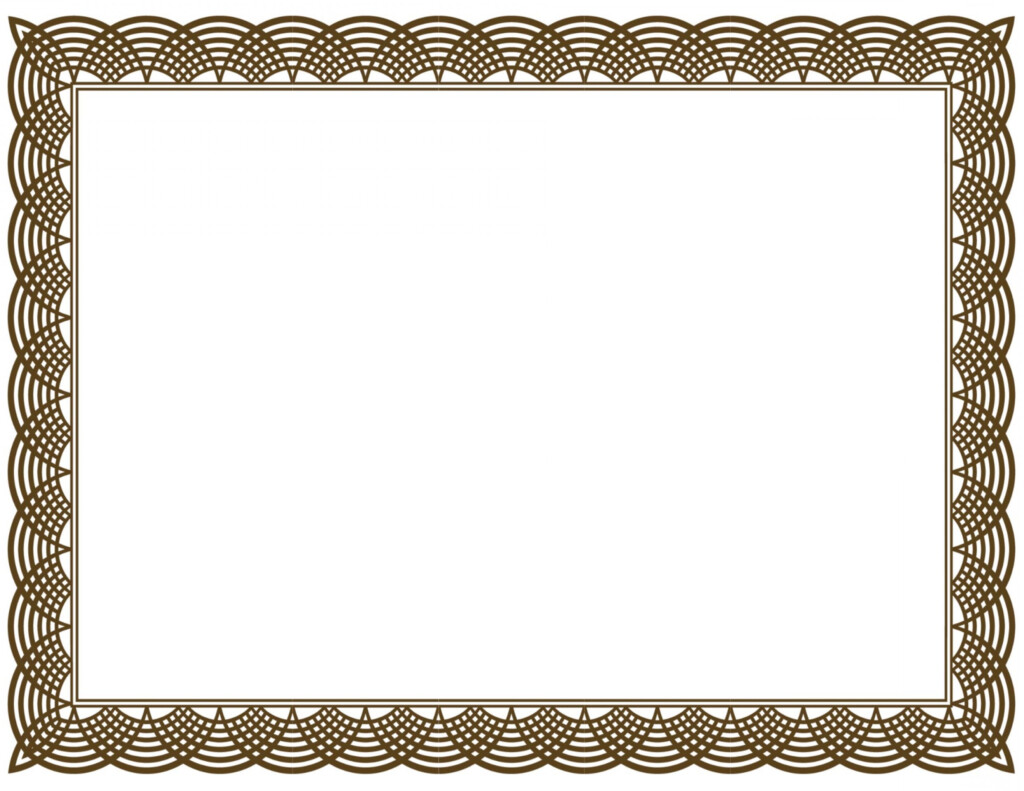 Certificate Border Vector Certificates Templates Free