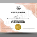 Certificate Certificate Of Completion Template Certificate Templates