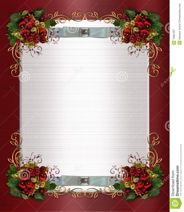 Christmas Or Winter Wedding Border Royalty Free Stock Photograp Free 