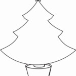 Christmas Tree Template Printable Christmas Tree Coloring Page