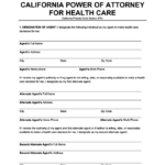 Create A California Medical Power Of Attorney Free PDF Word Downloads