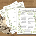 Custom Family Tree Printable 5 Generation Template INSTANT DOWNLOAD
