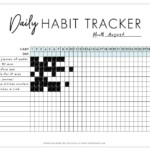 Daily Habit Tracker Free Printable Achieve Your Goals