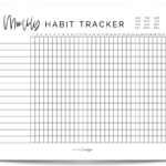 Daily Habit Tracker Free Printables Tracker Free Bullet Journal