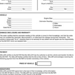 Delaware Motor Vehicle Bill Of Sale Form Download The Free Printable