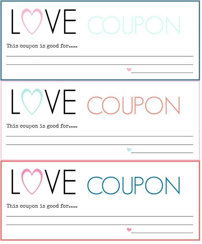 DIY Love Coupons Free Printable Free Coupon Template Love Coupons 