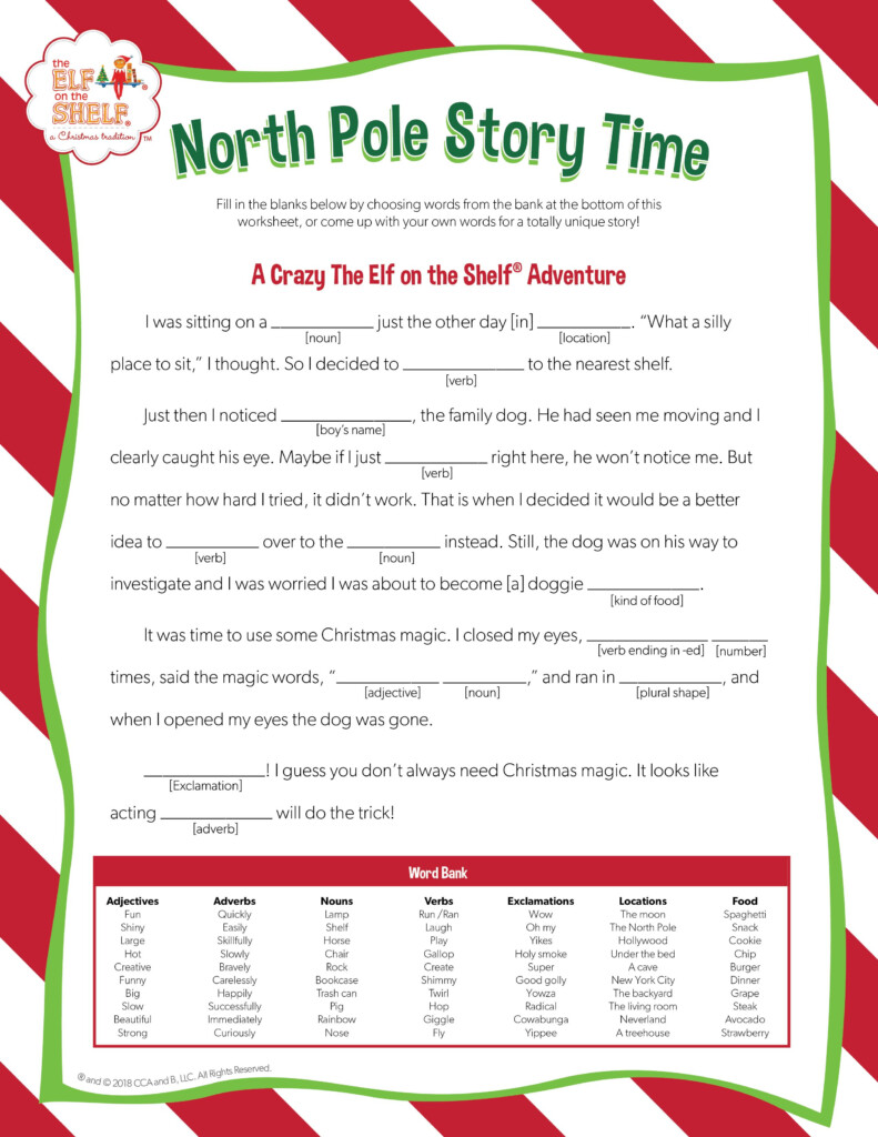 Download These Free Ad Libs For Family Story Time Christmas Stories 