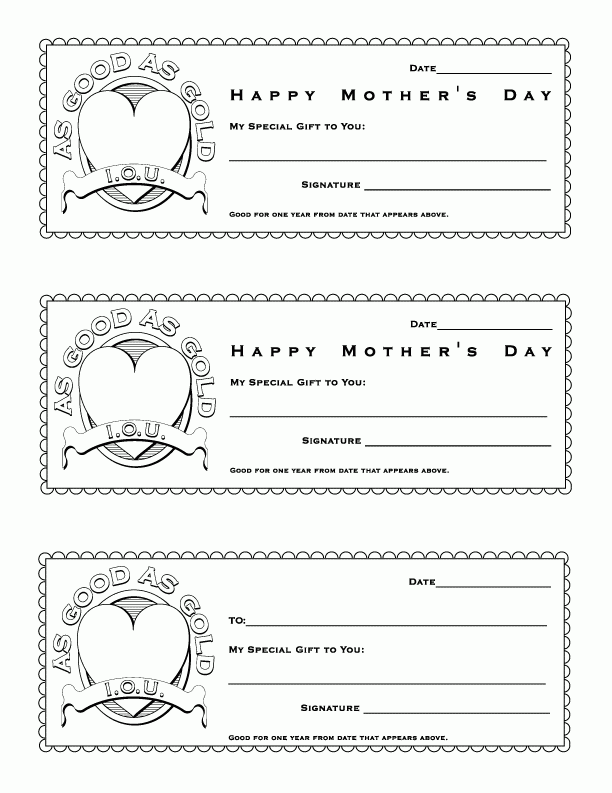 Early Play Templates Mothers Day Coupons