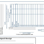 Explore Our Image Of Bank Deposit Slips Template For Free Bank