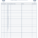 Fantasy Football Blank Draft Sheet FREE DOWNLOAD Aashe