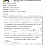 Fill In The Blanks Story The Witch Next Door Halloween Writing