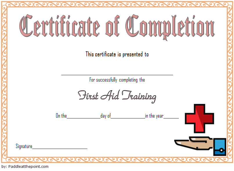 First Aid Certificate Template Free 7 Greatest Choices 