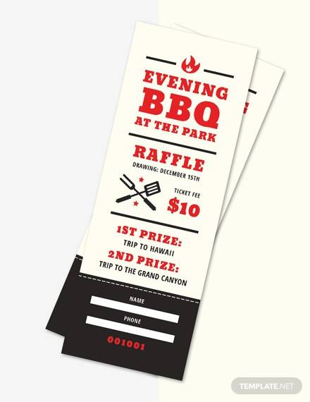 FREE 31 Raffle Ticket Templates In AI InDesign MS Word Pages 