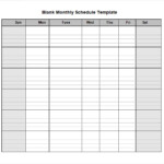 FREE 4 Sample Blank Schedule Templates In PDF MS Word