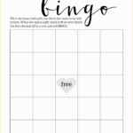 Free Baby Shower Bingo Blank Template Of Baby Shower Bingo Printable