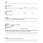 Free Blank Resume Forms Printable Free Printable A To Z