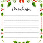 Free Dear Santa Letter Printable Fill In Blank Santa Letter For