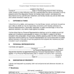 Free Florida Last Will And Testament Template PDF Word EForms