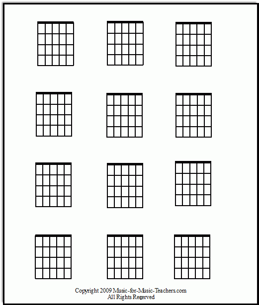 Free Guitar Chord Chart Blanks To Fill In Your Own Chords