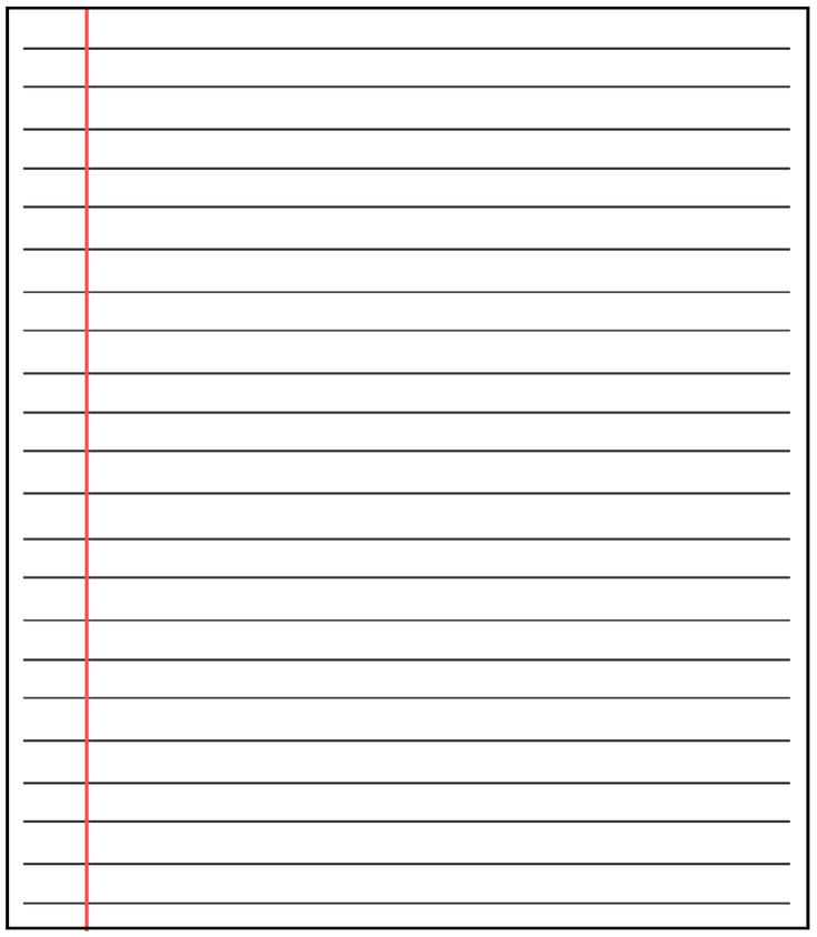 Free Printable Blank Lined Paper Template In Pdf Word How To With 