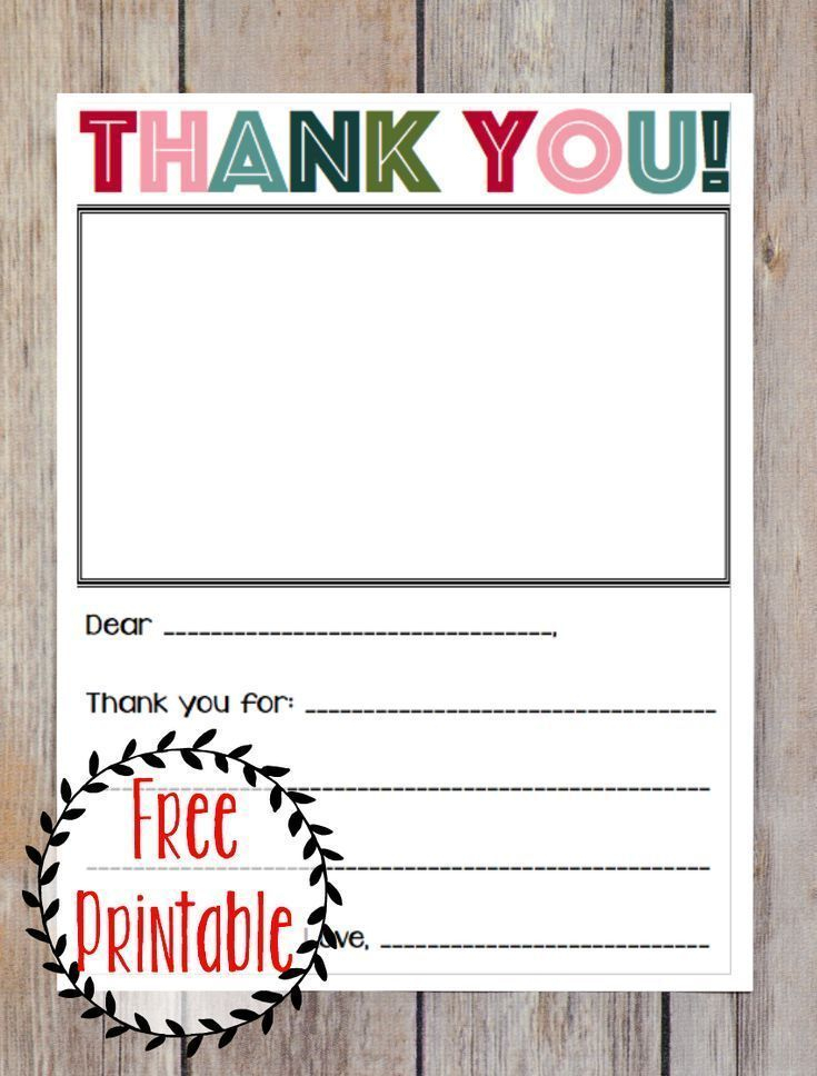 FREE Printable Christmas Thank You Note For Kids ThankYouParenting 