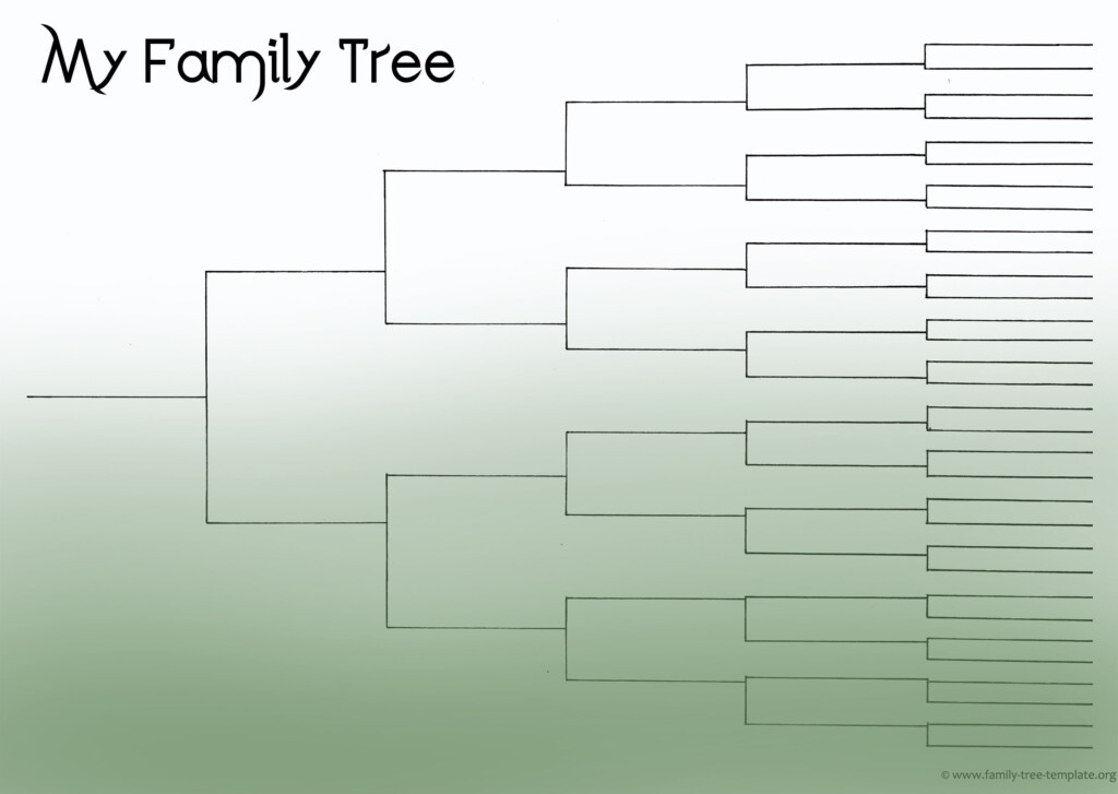 Free Printable Family Tree Template 4 Generations Free Printable