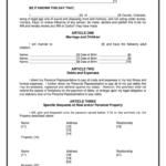 Free Printable Last Will And Testament Blank Forms Colorado Maybe You