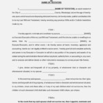 Free Printable Last Will And Testament Blank Forms Free Printable