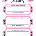 Free Printable Mother s Day Coupons My Home Based Life In 2020