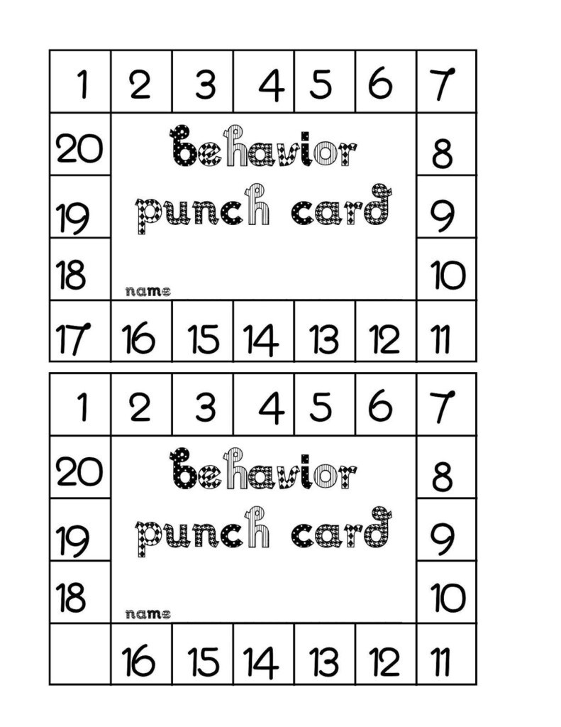 Free Printable Punch Card Templates Beautiful The Exciting Punch Card 