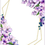FREE Printable Purple Floral Invitation Templates weddingprintables
